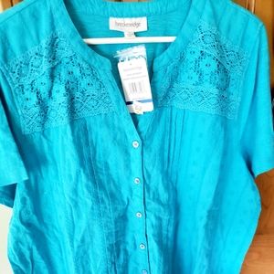 NWT Breckenridge Women's Short Sleeve Top Size XL